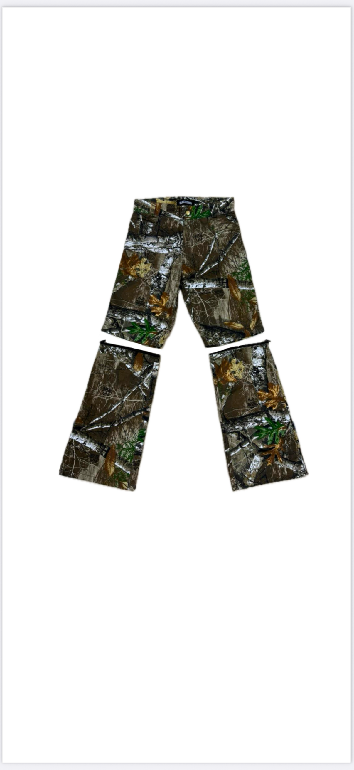 DENIM CAMO UNZIPPABLE JORTS