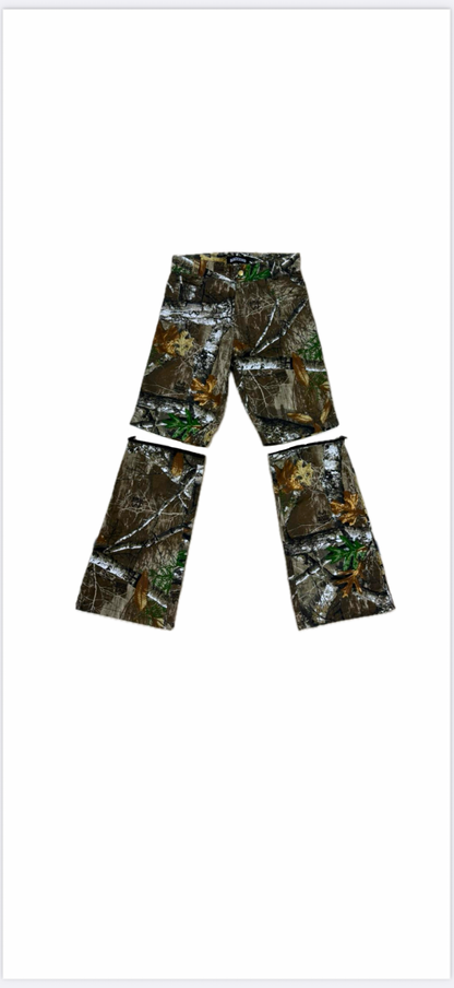 DENIM CAMO UNZIPPABLE JORTS