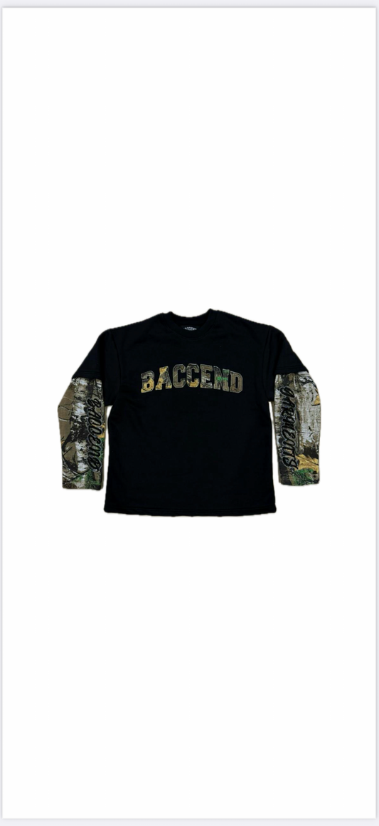 BACCEND BLACC CAMO DOUBLE SLEEVE