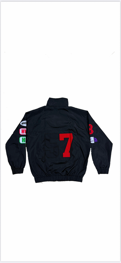 BLACK TEXAS TEA WINDBREAKER JACKET