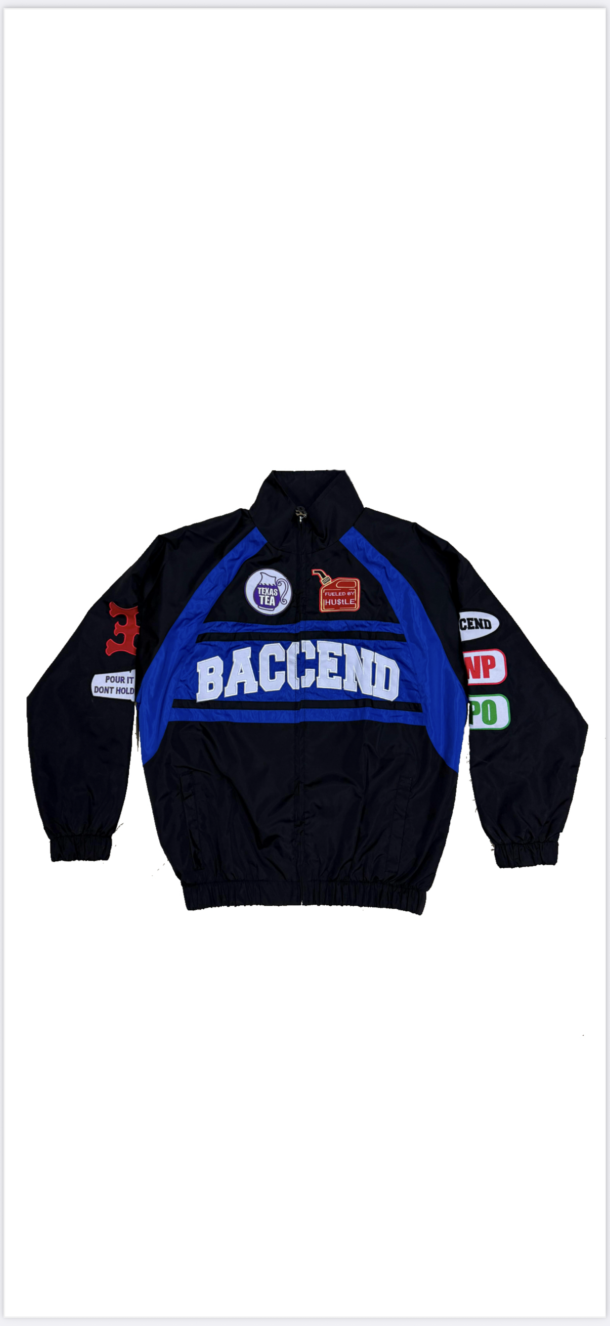 BLUE TEXAS TEA WINDBREAKER JACKET