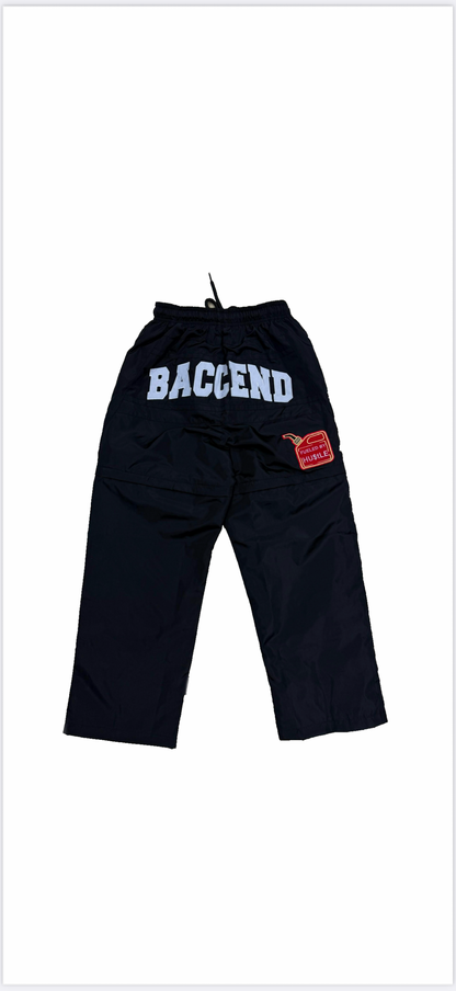 BLACK TEXAS TEA WINDBREAKER PANTS